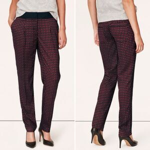 Ann Taylor LOFT Burgundy Deco Fluid Ankle Pants in Marisa Fit Size 2